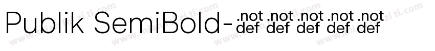 Publik SemiBold字体转换